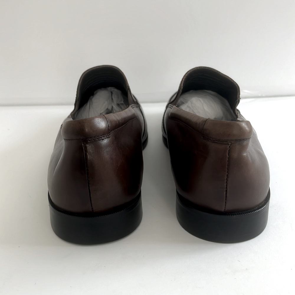 Gordon Rush $245 Men’s Elliot Brown Leather Slip On Dress Shoes Size 13 New - Picture 9 of 10